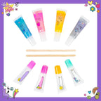 Just My Style Flavor Lab Lip Gloss by Horizon Group USA, DIY 4 Custom Lip Glosses By Mixing Colorful Flavors & Lip Shimmer. Flavors, Shimmer, Lip Gloss Tubes Mixing Stick & Instructions Included