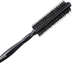 PERFEHAIR Round Brush with Natural Boar and Nylon Bristles, Small Volumizing Hair Brush- 1.7 Inch Diameter Barrel