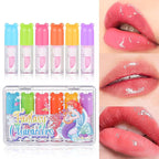 Lip Oil Tinted, Joyeee 6pcs Moisturizing Lip Glow Moisturizing
