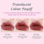 KIMUSE Gleamy Gloss Lip Stain Set, Long-lasting Lightweight Glow Lip Tint, Non-sticky Moisturizing Juicy & Glossy Finish