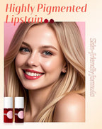 Lip Tint Stain Set, Lip Stain Long Lasting Lightweight Waterproof, Transfer-Proof, Non-sticky, Lip Makeup Matte Finish
