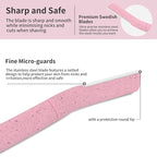 Dermaplane Razor, Face Razors for Women, Dermaplaning Tool for Women Face, Remove Facial Hair and Perfectly Shape Brows, with Protective Cover, 5 Count, Pink