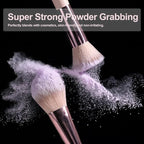 BS-MALL Makeup Brushes Foundation Powder Concealers Eye Shadows Makeup Set with LED light Mirror 14 Pcs Mini Makeup Brushes (APINK)