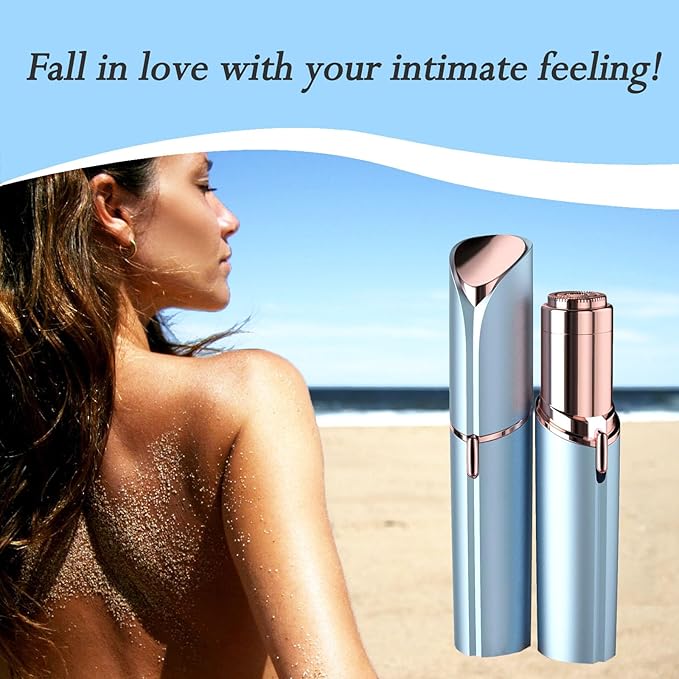 Facial Hair Removal for Women, Face Razors for Women's Electric, Rechargeable Women Mustache Remover with 3 Replacement Heads