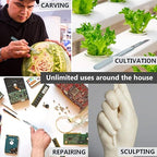 Disposable #15 Scalpel Blades, Sterile Pack of 20 Dermaplaning Blades with Plastic Scalpel Handle, Surgical Knife Scalpel for School Science, High Carbon Steel Dermablade Surgical Blades