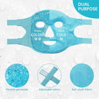 Cold face eye mask ice