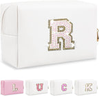 Personalized initial letter makeup bag,