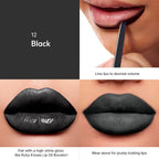 Ruby Kisses Plumping Effect Lip Liner, Semi Matte, Smudge Proof, High Pigment, Medium to Full Coverage Makeup, Precise Tip, Bold Color Lip Plumper