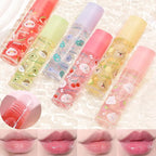 6pcs Fruit Flavored Lip Gloss Set, Roll on Lip Gloss Set Kids Lip Gloss Cute Lip Oil for Girls, Glossy and Shiny Non-Toxic, Kid Friendly, Kids Gift