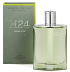 Hermes H24 Herbes Vives Eau De Parfum Rechargeable Spray for Men, 3.4 Ounce