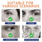 Eye Cream, Dual Eye Cream Anti Aging with Advanced Retinol and Peptides, Under Eye Cream for Dark Circles, Fine Lines, Puffiness and Bags Under Eyes