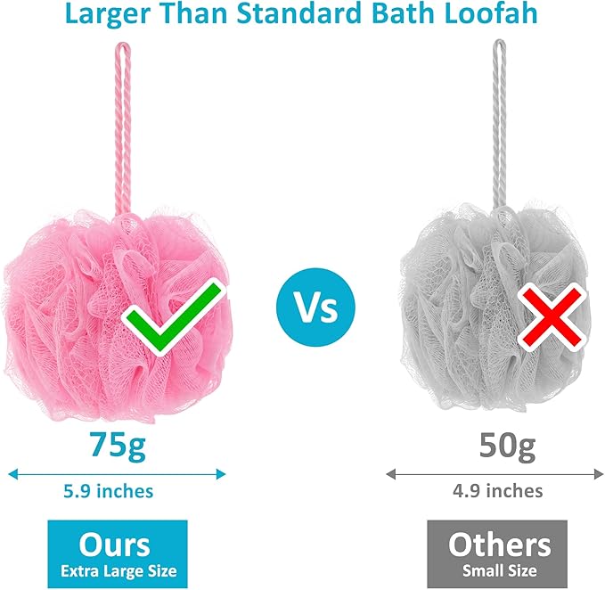 5 piece exfoliating loofah set