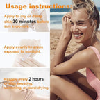 Body Sunscreen SPF 50，Waterproof, Hydrating,