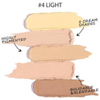 5 In 1 Multi-Use Correcting Concealer Palette,Waterproof Long
