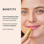 Winky Lux Citrine Balm, pH Lip Balm, Color Changing Lipstick and Tinted Lip Balm, Vegan & Cruelty Free Lip Balm, Hydrate & Plump, Sheer Pink Lipstick, Citrine