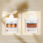 Advanced Clinicals Vitamin C Cream Face & Body Lotion Moisturizer | Anti Aging Skin Care Firming & Brightening Cream For Body, Face, Uneven Skin Tone, Wrinkles, & Sun Damaged Dry Skin, 16 Oz