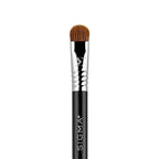 Sigma Beauty Travel Essential Trio - Makeup Brush Set for Foundation Powder Eyeshadow - 3 Tool Brushes with Brush Tin Holder - Skin Safe, Vegan Makeup Brushes for Travel - Black