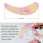 Libeauty Reusable Lash Extension Eye Pads 1 Pair And Lash Lift Lotion Palette Set Eyelash Lift/T-Int Under Eye Gel Silicone Pads Patches And Tray Lash Tool Supplies