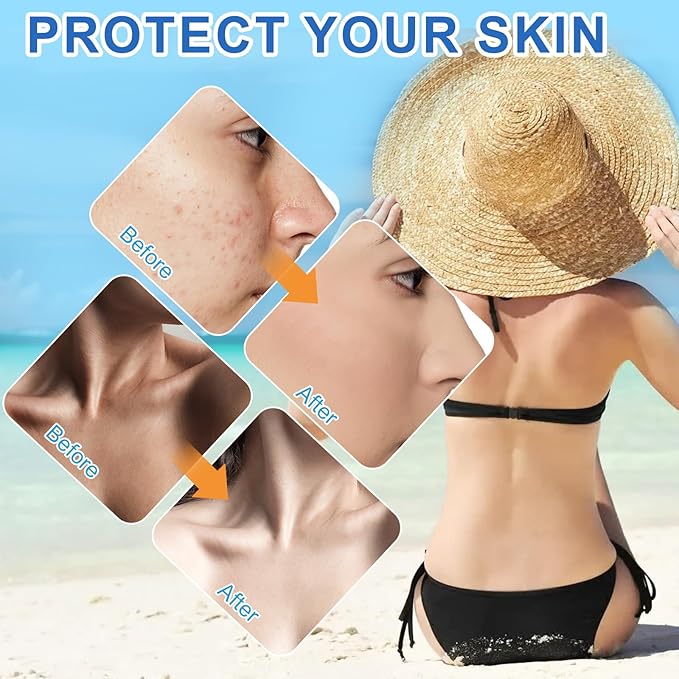 Tinted Sunscreen for Face, Protector Solar SPF 50, Tinted Sunscreen, No Sticky Refreshing for All Skin Type (2 pcs)