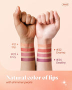 AMTS Tinted Lip Balm - Drama | Hydrating Glitter Lipstick | Pearl Shimmering Daily Lip Makeup for dry, cracked, chapped lips | korean beauty Moisture Lip Tint