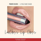 Runway Rogue LuxGloss Lip Gloss, High-Pigment Shimmery Pale-Nude Lip Gloss, ‘Photo Filter’