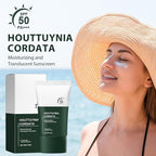 2pcs Heartleaf Silky Moisture Sunscreen, Moisture Daily Sunscreen, Silky Moisturizing Sunscreen, Hydrating Moisturizing Essence Korean SPF 50+ PA++++ Facial Moisturizer Sunscreen