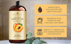 Handcraft Blends Apricot Kernel Oil - Cold-Pressed 28 Fl Oz - 100% Pure and Natural - Premium Grade Carrier Oil for Skin and Hair - Hair and Body - Massage - Hexane-Free