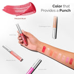 LuxeLip™ Matte Lipstick, Hydrating Non-Sticky Lip Gloss for Luminous Shine & Moisturized Lips, Lightweight, Long-Lasting Glossy Finish, Cruelty-Free Lip Makeup for Women (Petulant Blush, 8ml)