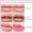 2Pc Jelly Lip Mask Overnight,Fruity Strawberry Lip Sleeping Mask Day Night Repair Kawaii Lip Balm Hydrate Plump Dry Lip Scrubs Exfoliator,Lip Care Lip Moisturizer with Collagen-Strawberry