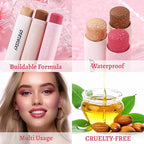 3Pcs Multi-Use Face Makeup Sticks Sets, Blendable Cream