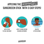 #EverydayHustle Sunscreen Stick For Men, Broad Spectrum SPF 50 Protection for Face and Body, No-Mess Application, 75g