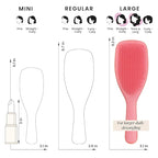 Tangle Teezer Large Ultimate Detangler Hairbrush for Wet & Dry Hair, Eliminates Knots & Reduces Breakage for Long, Thick, & Curly Hair Types, Coral Pink