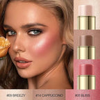 3 Pcs LIGHT-MEDIUM Contour Stick Set,Cream Blush & All Skin