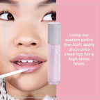 Petite 'N Pretty 10K Shine Lip Gloss for Girls (Shell Shocked) - Makeup for Kids, Tweens, Teens - High Shine, Soft, Hydrating, Lightweight, Made in the USA