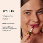 Winky Lux Very There Lip Oil, Hydrating Berry Tint with Jojoba Oil, Non-Sticky Glossy Lip Oil, Tinted Red Gloss for Juicy Lip, Berry