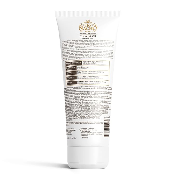 Tio Nacho Ultra Hydration Coconut Oil Treatment, 7 Ounces (Pack of 2)