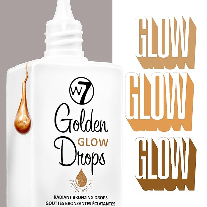 W7 Golden Glow Drops - Liquid Bronzing Drops For Flawless Skin & A Radiant Finish