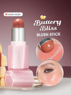 SHEGLAM Buttery Bliss Blush Stick Cream Milk Makeup Blush-Hush Hush
