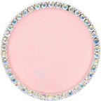 Nail Art Palette, Nail Charm Display Stand Painting Color Mixing Tray Makeup Mixing Plate, Pink