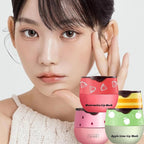 4 PCS Bee Lip Balm Lip Mask Honey Pot,Honey & Strawberry & Watermelon & Apple Lime Lip Mask Propolis Moisturizing Lip Balm with Stick,Sleeping Lip Mask Hydrating Prevention Dry & Cracked