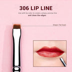 Jessup Lip Brush Set, Professional Lip Makeup Brushes for Lipstick Streak-Free Contour Define and Accentuate, Premium Synthetic Hair, 5pcs T325