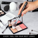 Niré Beauty 15piece Award Winning Professional Makeup Brush Set: Vegan Makeup Brushes with Case, Makeup Sponge, Brush Cleaner, Guide, Gift Box