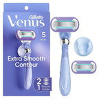 Gillette Venus Deluxe Smooth Swirl Women's Razor Handle + 2 Blade Refills