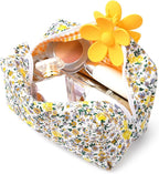 Soidram quilted makeup bag floral