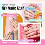 MEFA 56 Pcs Gel Nail Polish Kit with U V Light, 32 Colors Bright Neon Spring Summer Fall Pink Gel Polish Nail Set Essential Manicure Tools Nails Decorations Gifts for Women