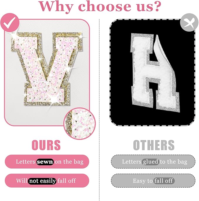 Personalized initial letter patch makeup