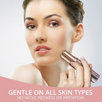 Facial Hair Removal for Women: Electric Hair Removal Device - Rechargeable Painless face Razor for Chin Upper Lip Peach Fuzz with Light (Pink)