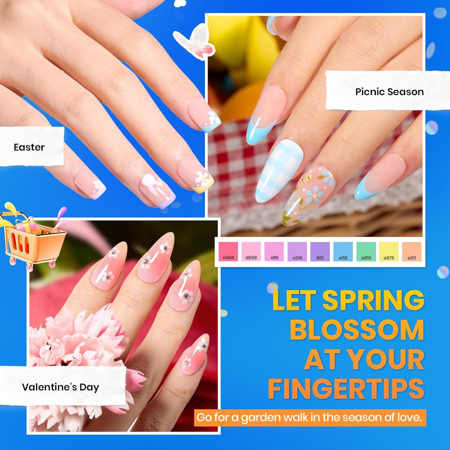 Beetles Gel Nail Polish Set, 70 PCS 60 Colors Red Green Pink Brown Blue Nude Glitter Gel Nail Polish Kit with Base Glossy & Matte Top Coat Gel Polish for Beginners DIY Salon Christmas Gifts for Women