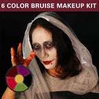 6 Colors Bruise Wheel Kit Halloween Special Effects Makeup Professional Face Body Paint Palette for Cosplay Sfx Zombie Stage Makeup Kit