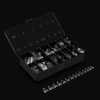 Apres Gel-X® Round Box of Nail Tips | 280 Gel-X Tips, Soft Tips, 14 Sizes 00-9 | Half-sizes Included (Natural Round Short, 280.00 Fl Oz (Pack of 1))